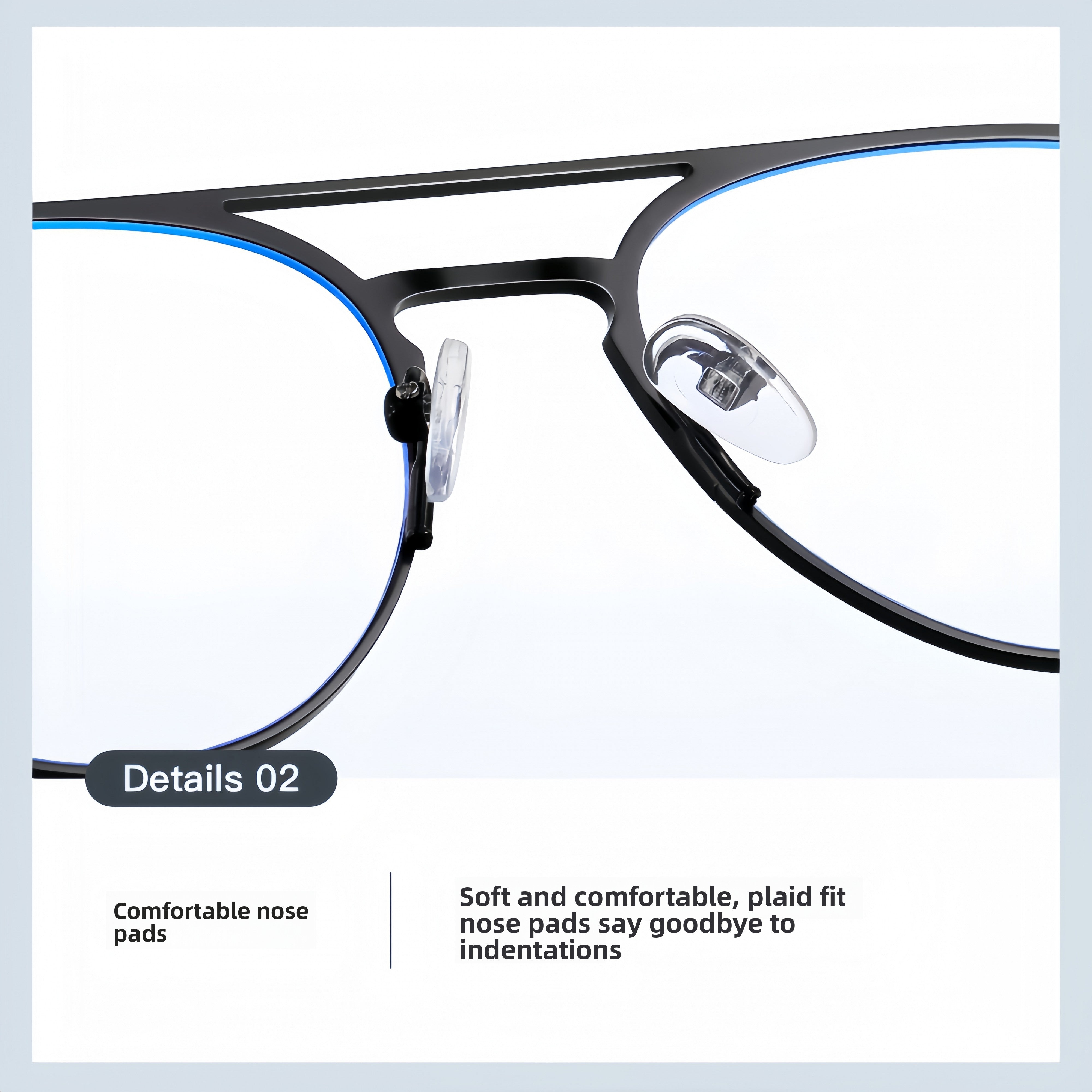 Aluminum-Magnesium 3-in-1 Magnetic Clip-On Sunglasses & Prescription Glasses Set