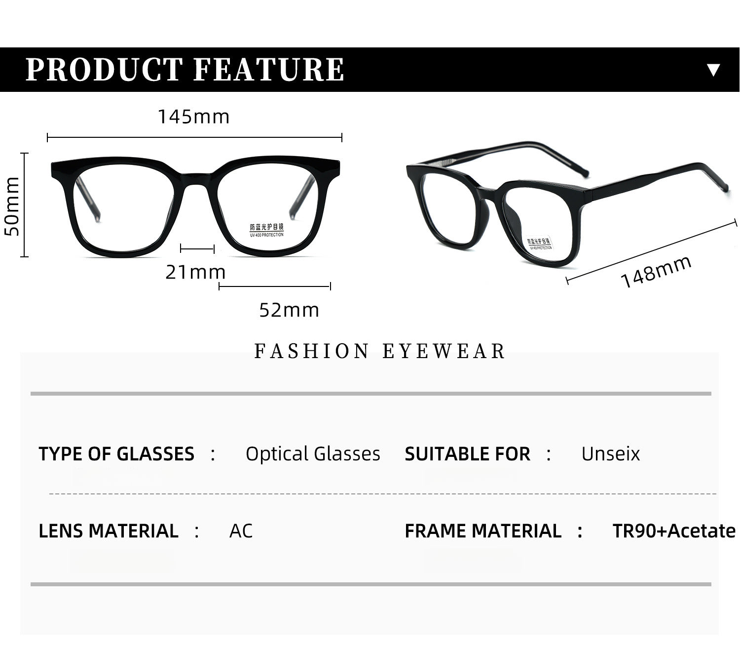 Fashion Prescription Glasses Frames