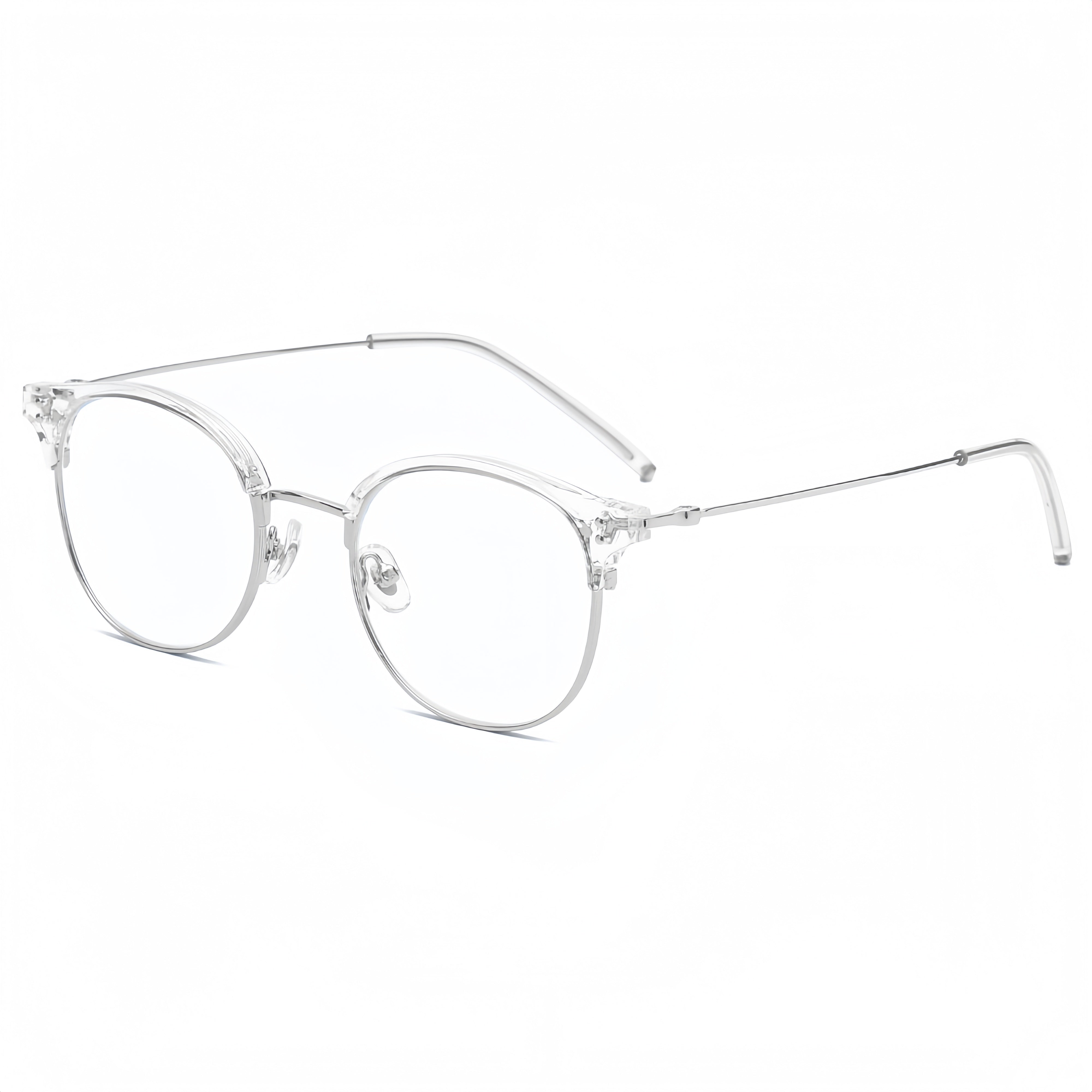 Unisex Browline Prescription Glasses Frames