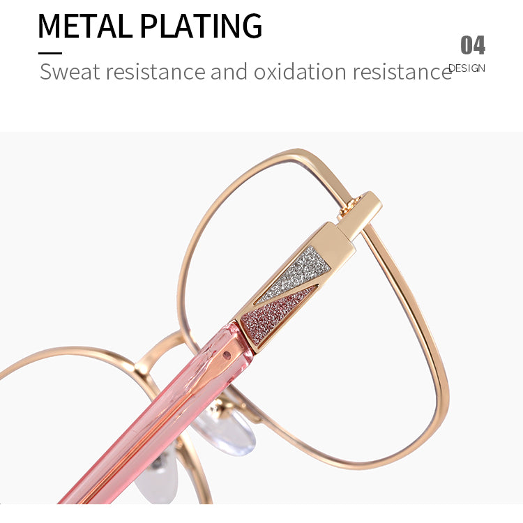 Women's Square Metal Glasses Frames