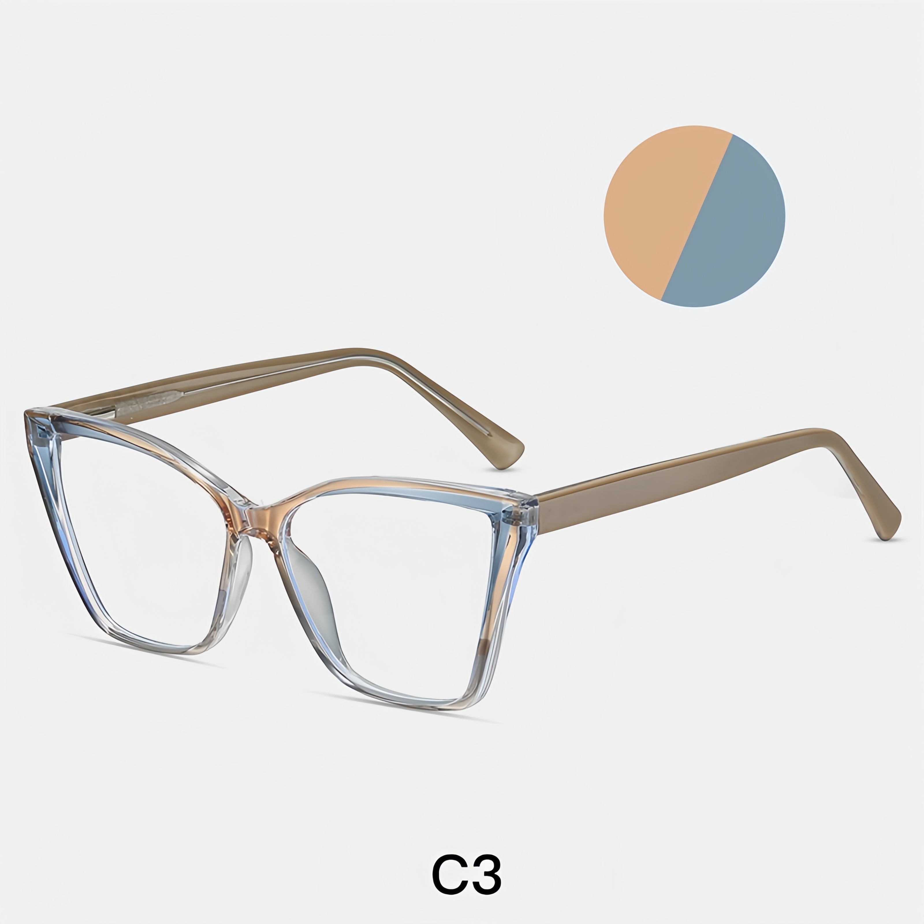 Women's TR90 Square Prescription Glasses